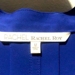 Rachel Roy size med, high-low, sleeveless cocktail dress in blue with pockets!